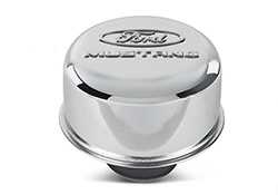 FORD MUSTANG LOGO AIR BREATHER CAP - CHROME