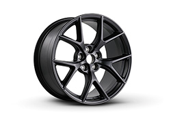 2015-2023 MUSTANG HP PERFORMANCE PACK 19" X 9.5" MATTE BLACK SINGLE FRONT WHEEL