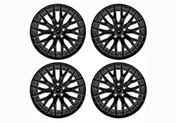 2015-2023 MUSTANG GT 19" X 9" & 19" X 9.5" PERFORMANCE PACK WHEEL SET WITH TPMS KIT - MATTE BLACK