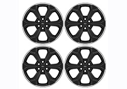 2015-2023 F-150 22"X9.5" WHEEL KIT - BLACK W/ MACHINED FACE