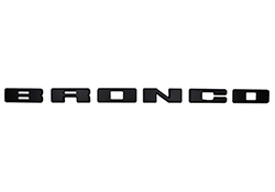 BRONCO GRILLE LETTERING OVERLAY KIT - BLACK