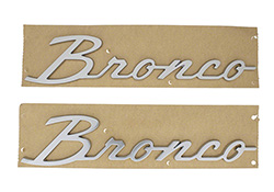 BRONCO SCRIPT EMBLEM KIT -SILVER