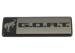 BRONCO/BRONCO SPORT G.O.A.T. BADGE - BLACK/BLACK