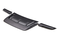 F-150 RAPTOR CARBON FIBER HOOD VENT & TRIM - MATTE