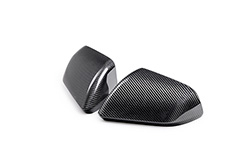 MUSTANG CARBON FIBER MIRROR SKULL CAPS-GLOSS