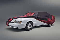 FOX BODY BLACK/RED CAR COVER