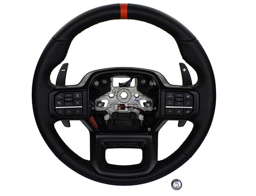 2021+ F-150 RAPTOR STEERING WHEEL KIT - BLACK