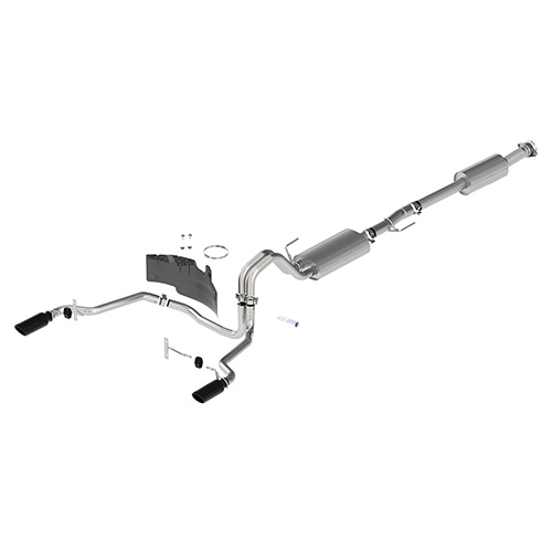 2021-2023 F-150 TOURING EXHAUST - BLACK - REAR EXIT