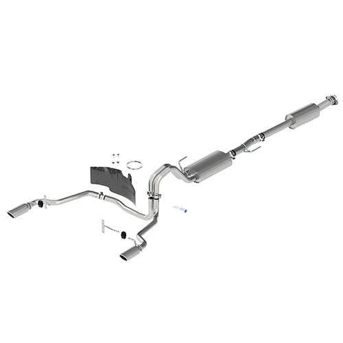 2021-2024 F-150 TOURING EXHAUST - CHROME - REAR EXIT