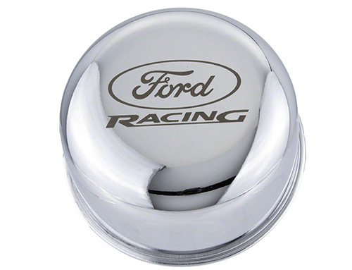 CHROME BREATHER CAP W/ FORD RACING LOGO