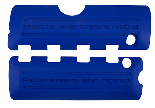 5.0L COYOTE "POWERED BY FORD" BLUE COIL COVERS